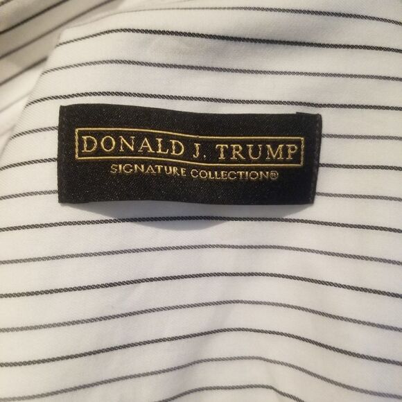 DONALD J TRUMP SIGNATURE SERIES DRESS SHIRT TALL REGULAR NEW WITH TAGS b13 - Picture 6 of 8